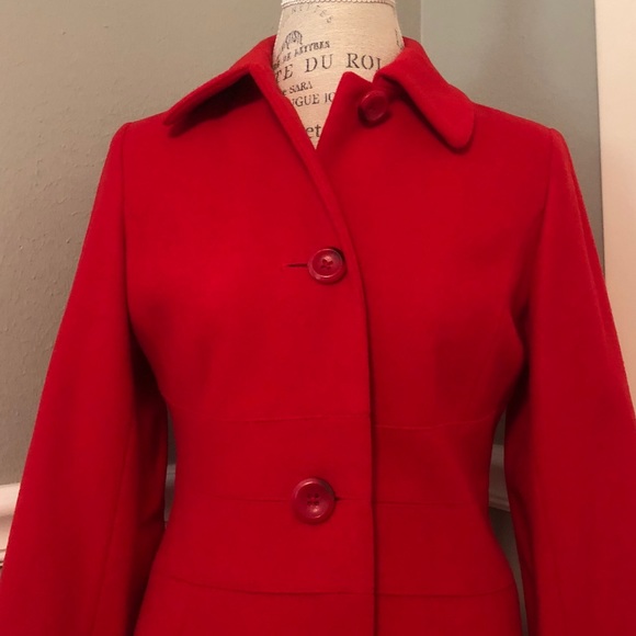 Anne Klein Jackets & Blazers - 🆕♠️RED•WOOL•COAT♥️